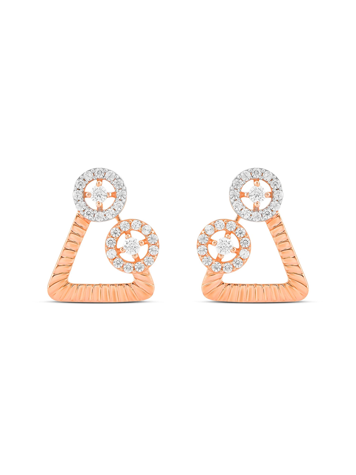 Celestial Triangles Studs Earring