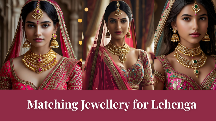 Matching Jewellery for Lehenga Ideas 