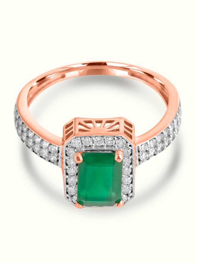 Handcrafted Emerald Ring