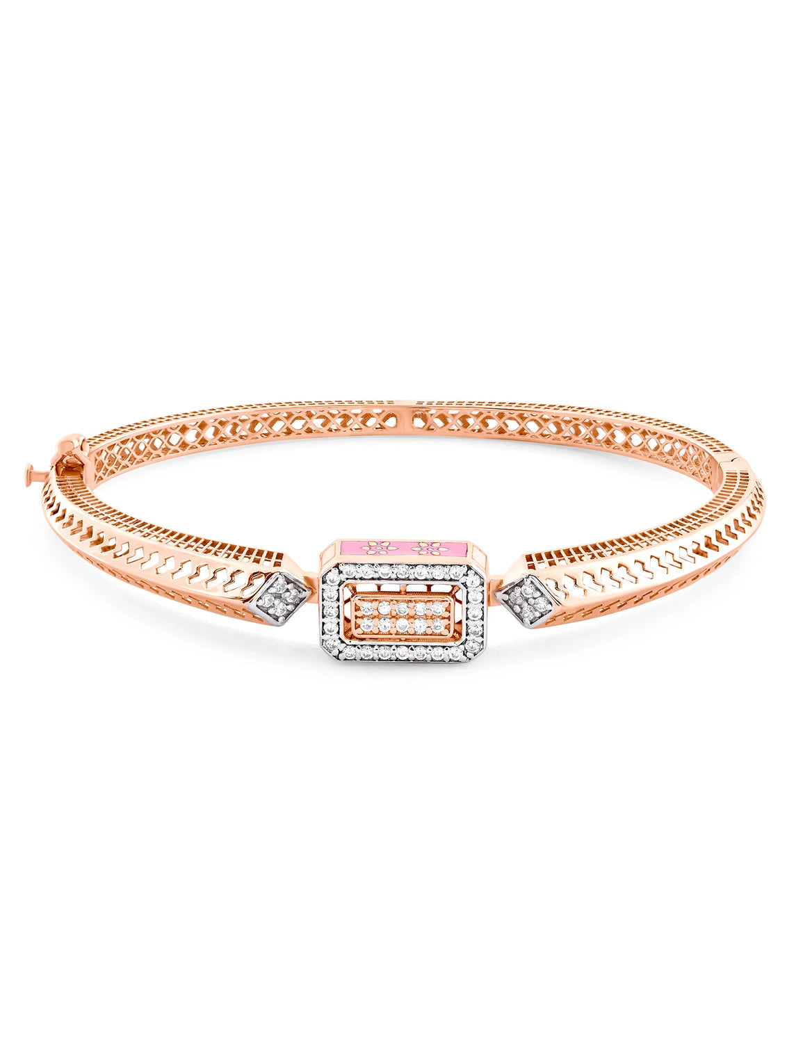 Blushing Diamond Bangle