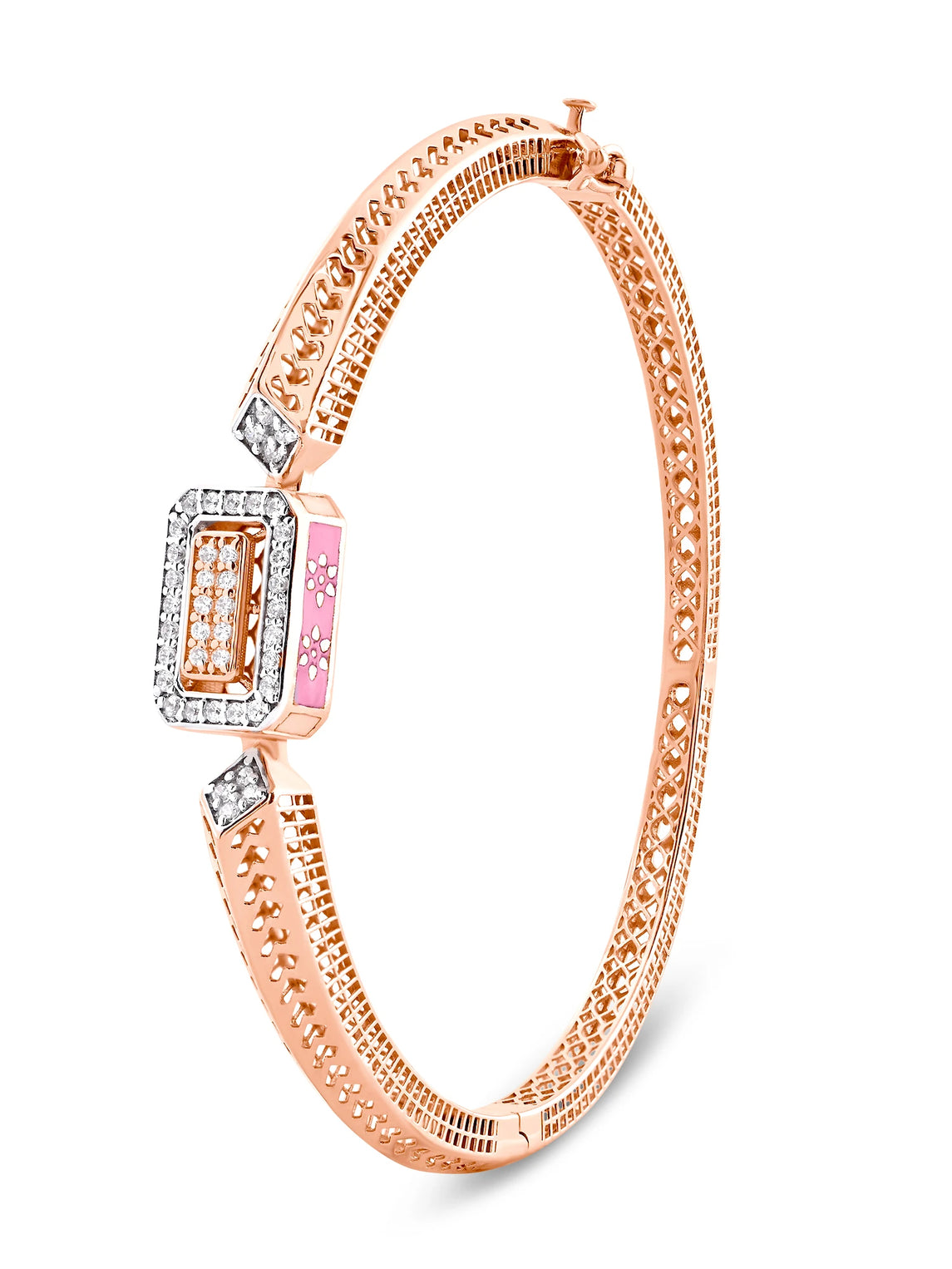 Blushing Diamond Bangle