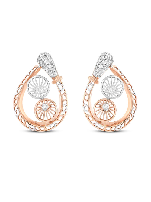 Saffron Wheel Earrings