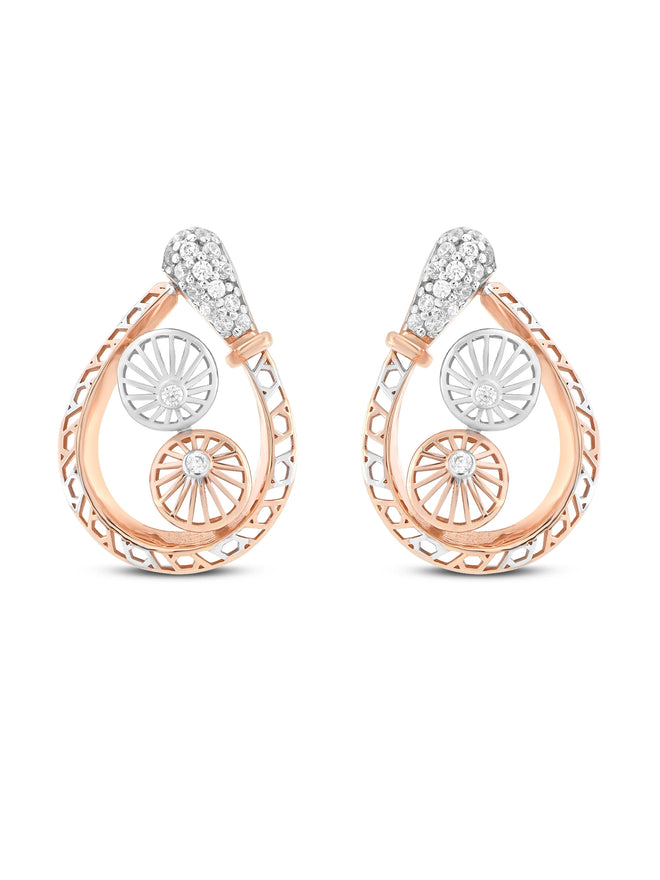 Saffron Wheel Earrings