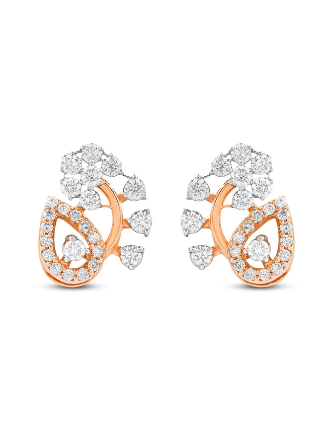 Diamond Blossom Earring