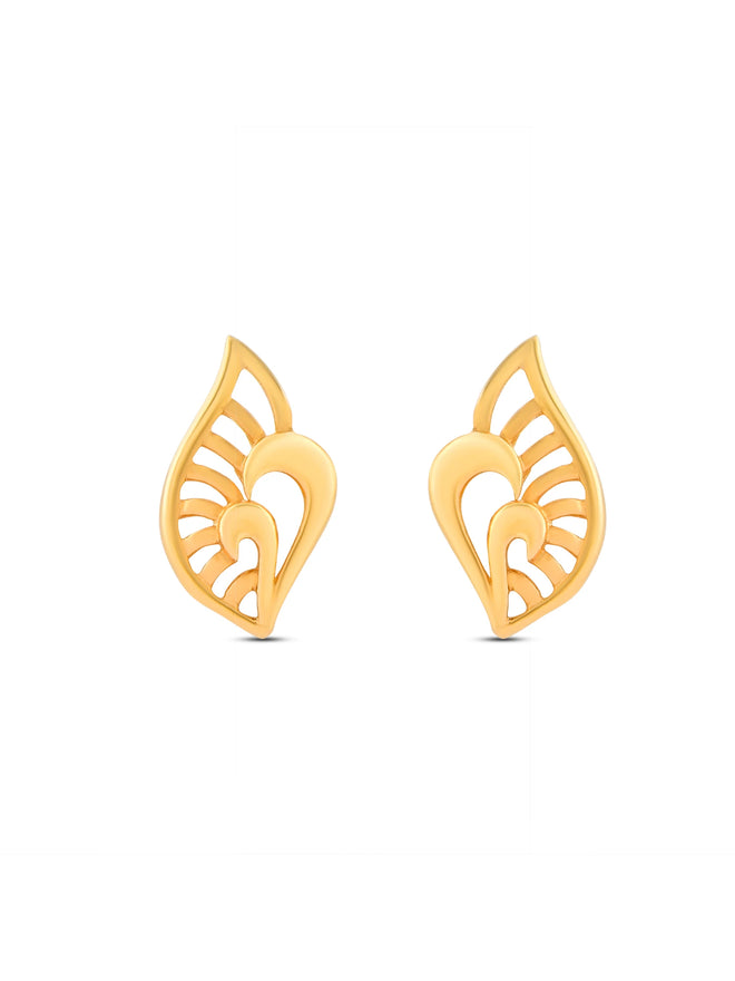 Golden Wings of Love Earring