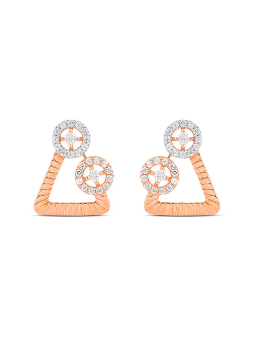 Celestial Triangles Studs Earring