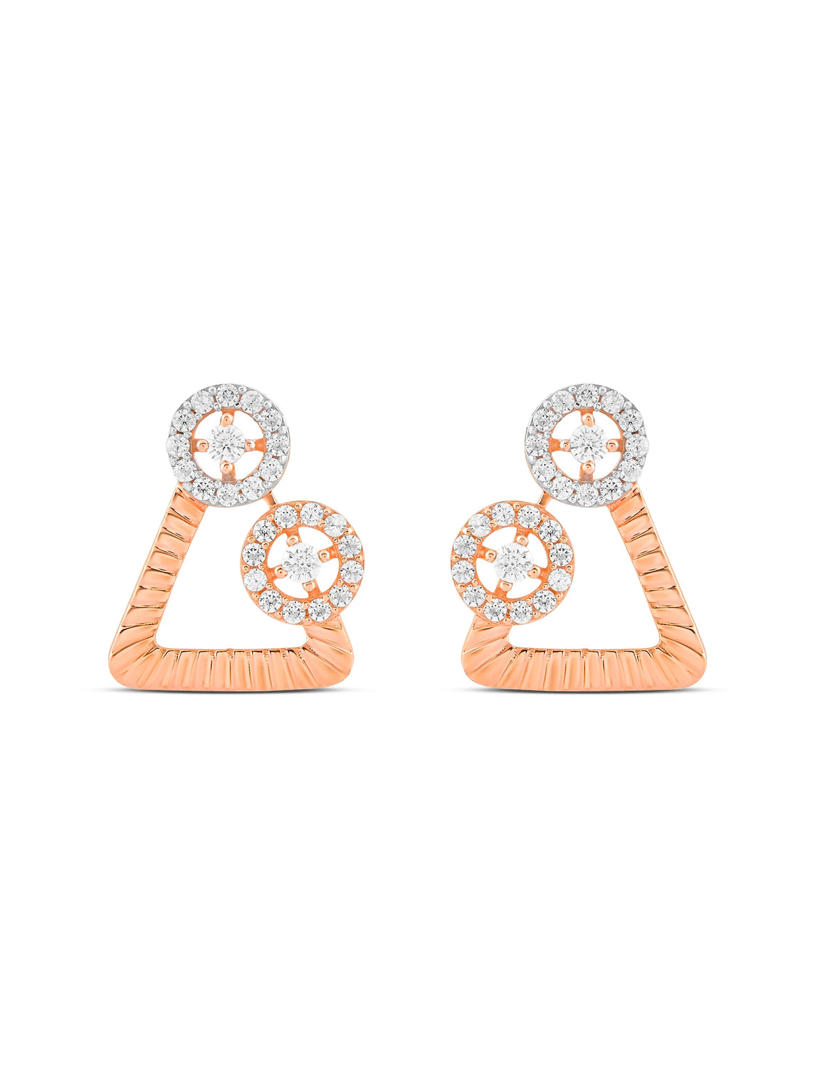 Celestial Triangles Studs Earring