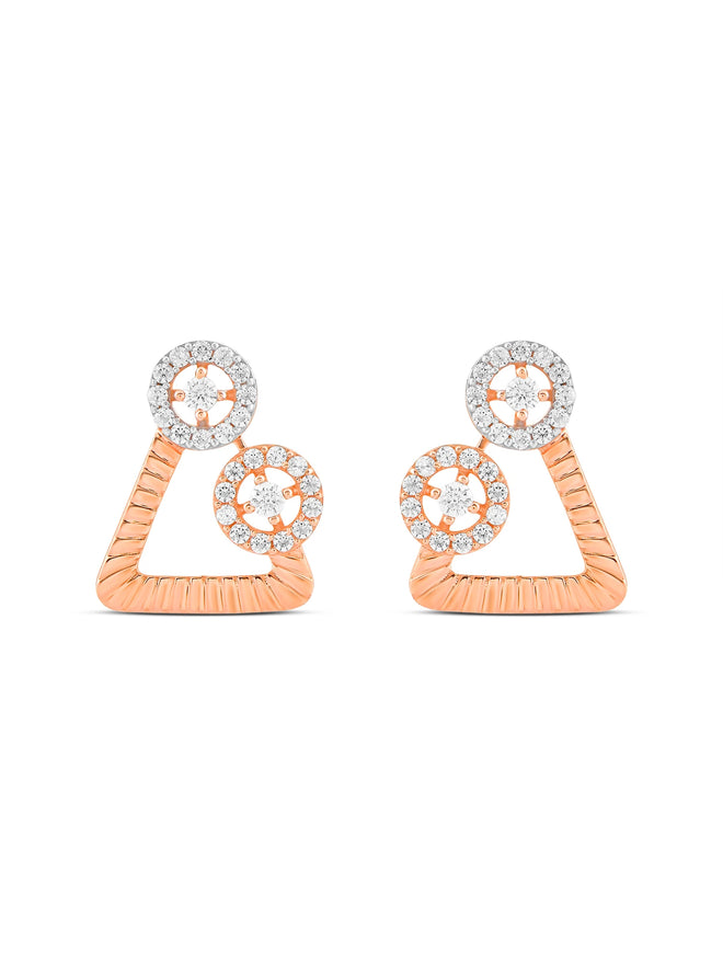 Celestial Triangles Studs Earring