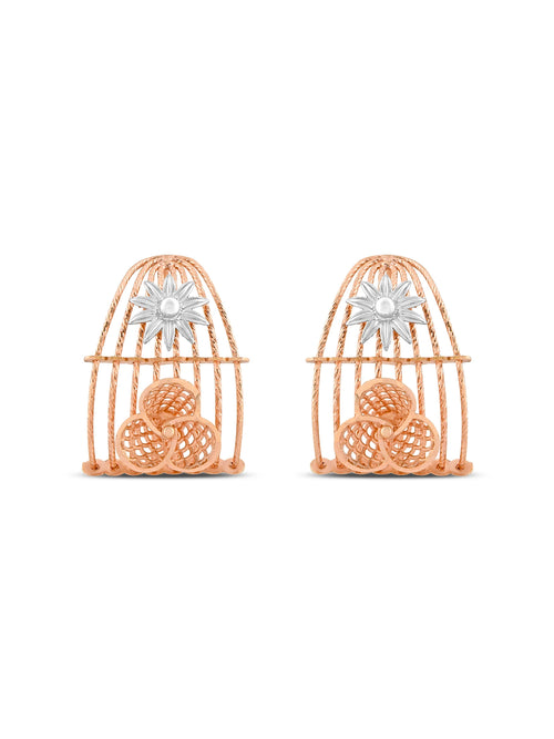 Caged Elegance Earring