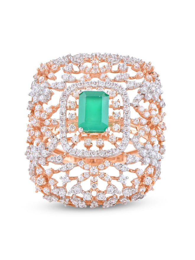 Green Prism Ring