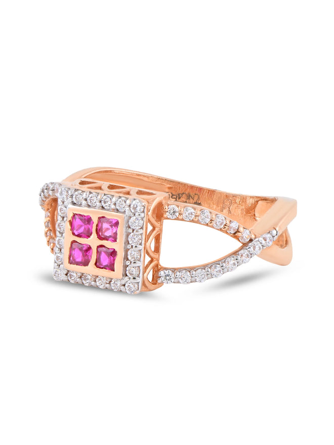 Square Blossom Ring