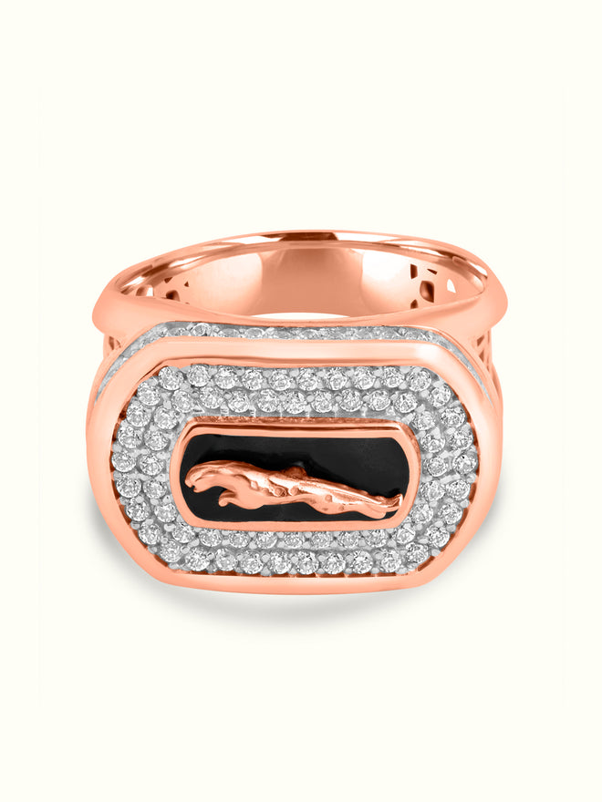 Jaguar Diamond Statement Ring