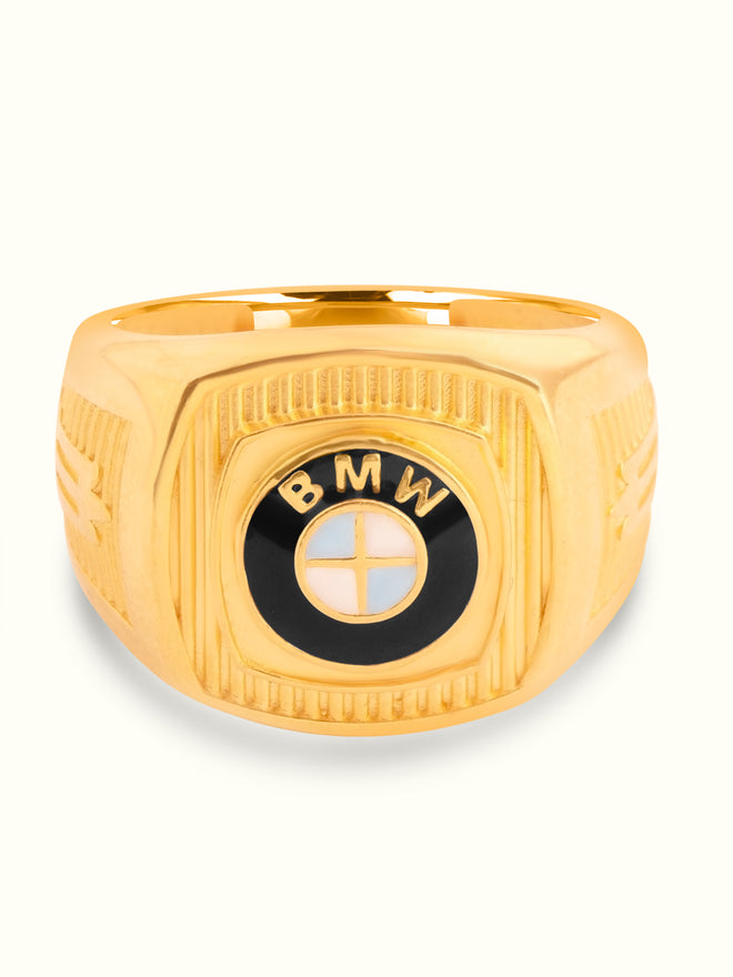 BMW Gold Signet Ring