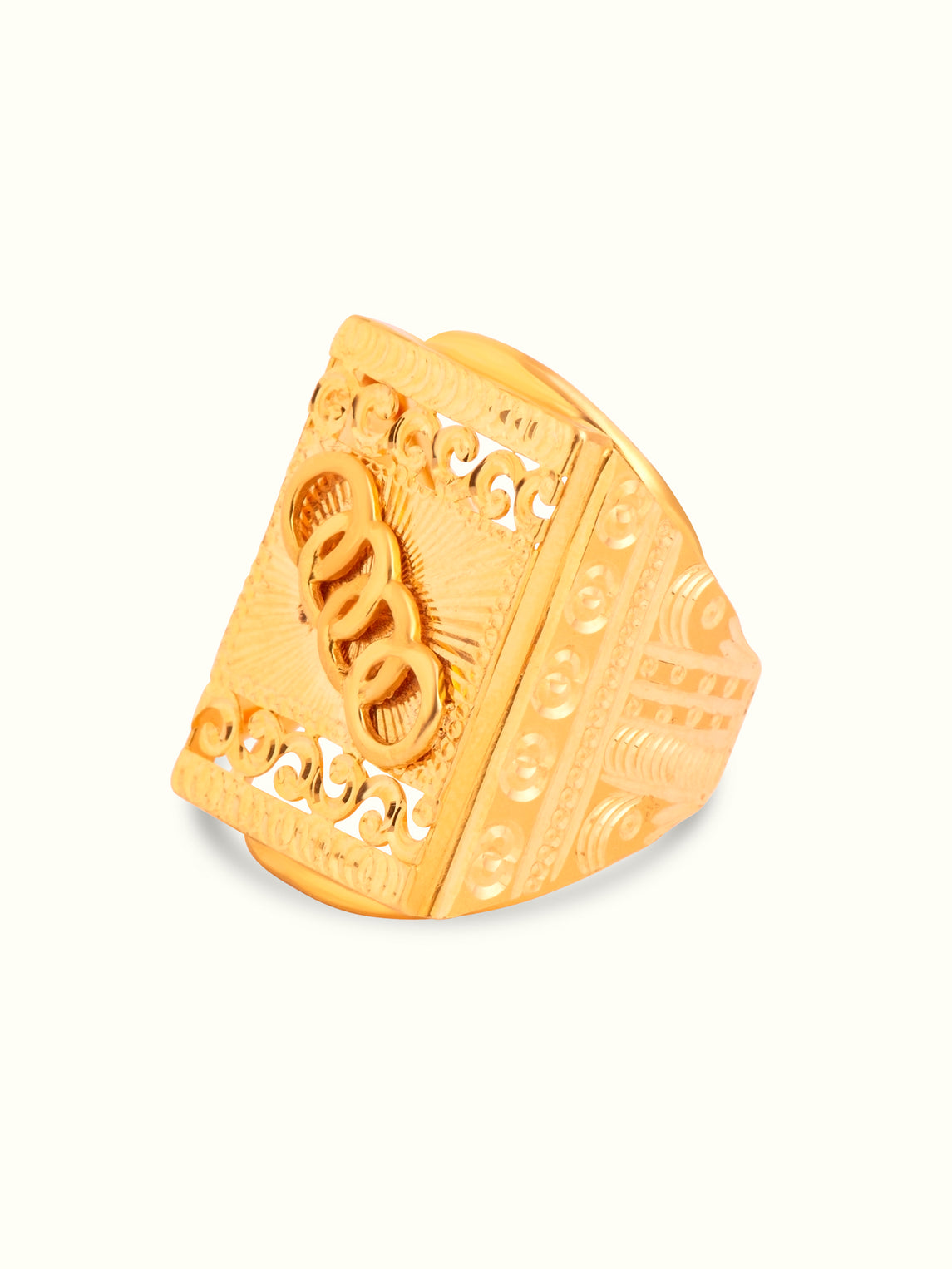 Intricate Gold Finger Ring