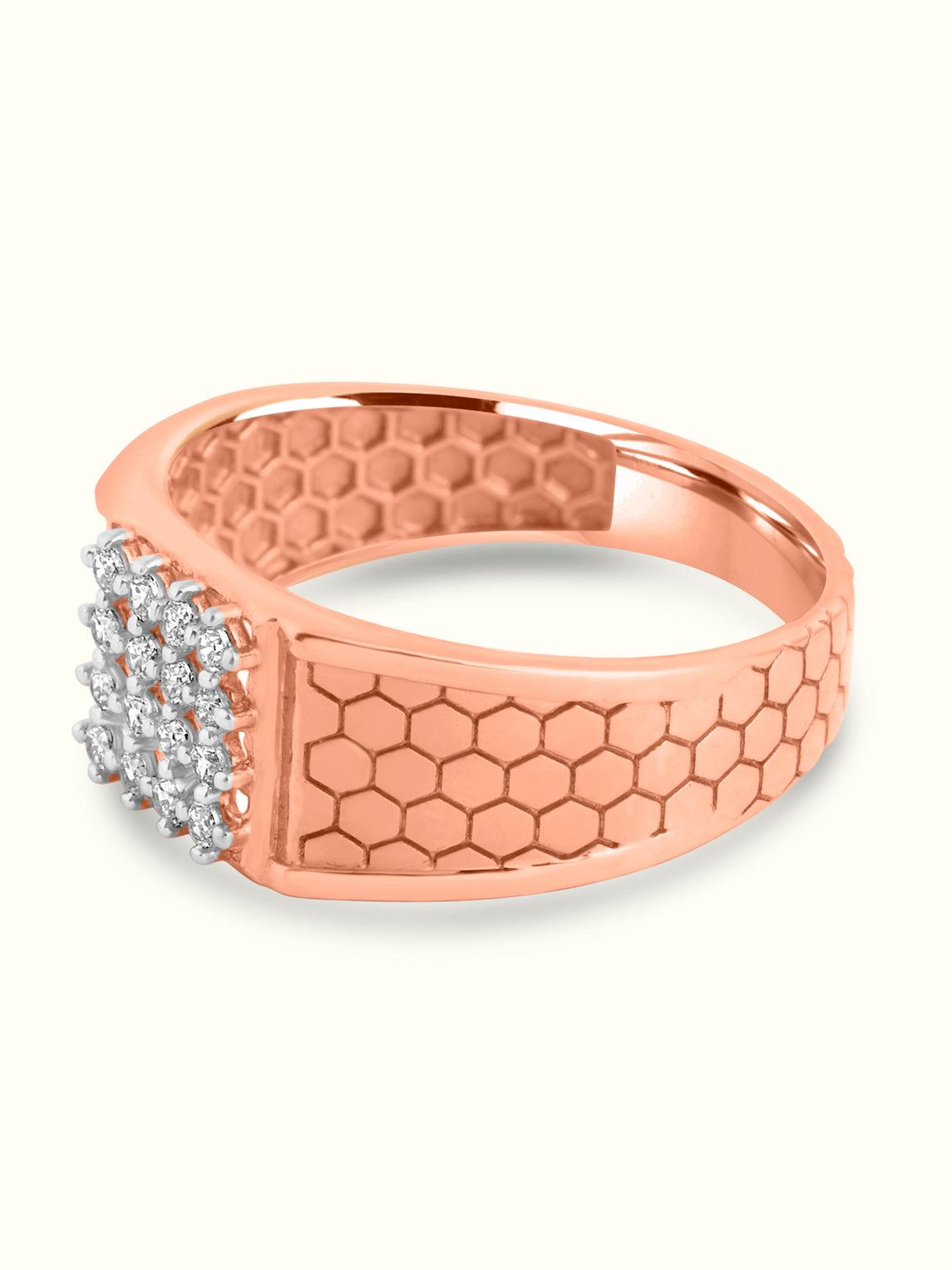 Honeycomb Diamond Ring