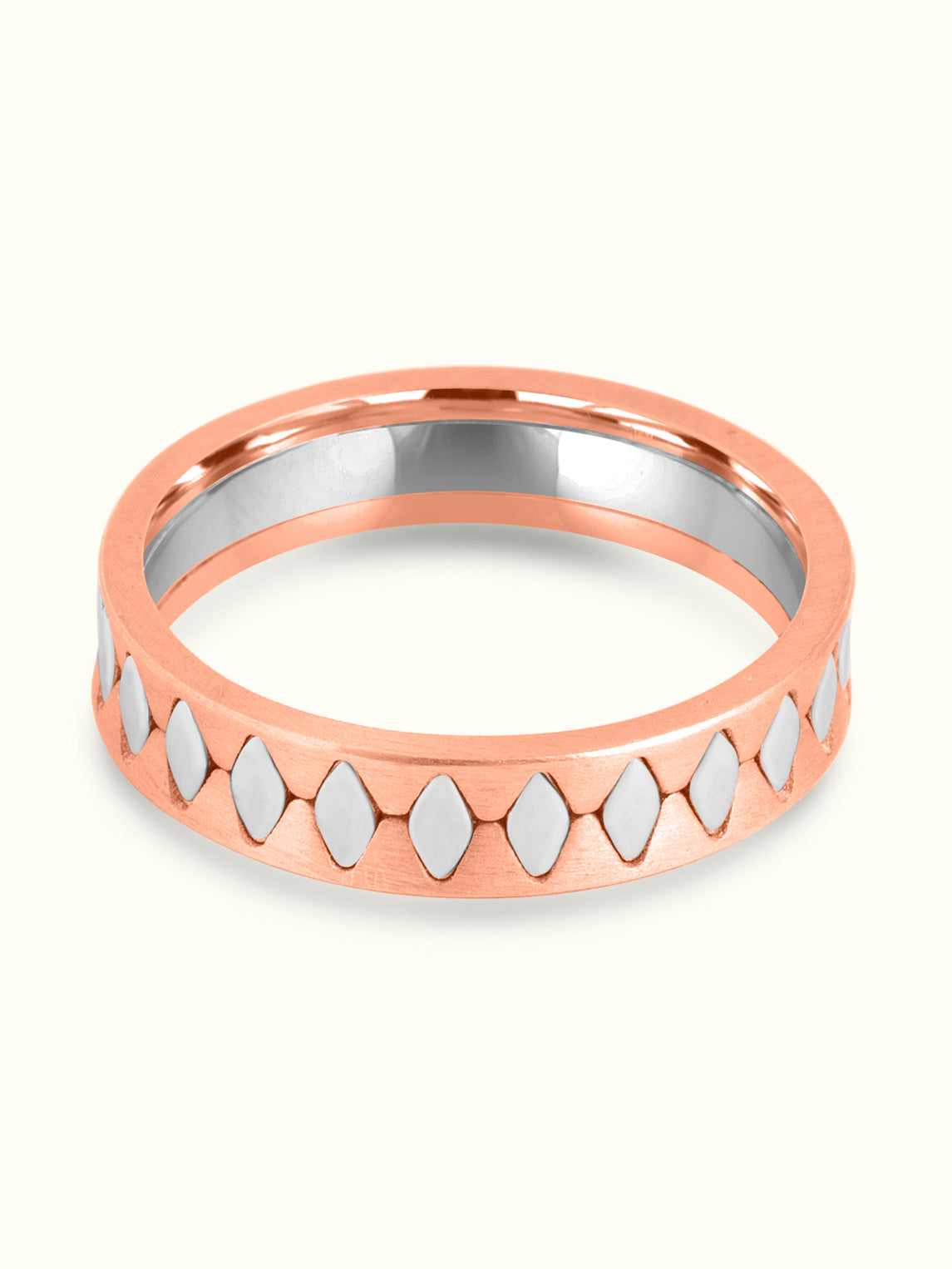 Modern Textured Wedding Ring for Women